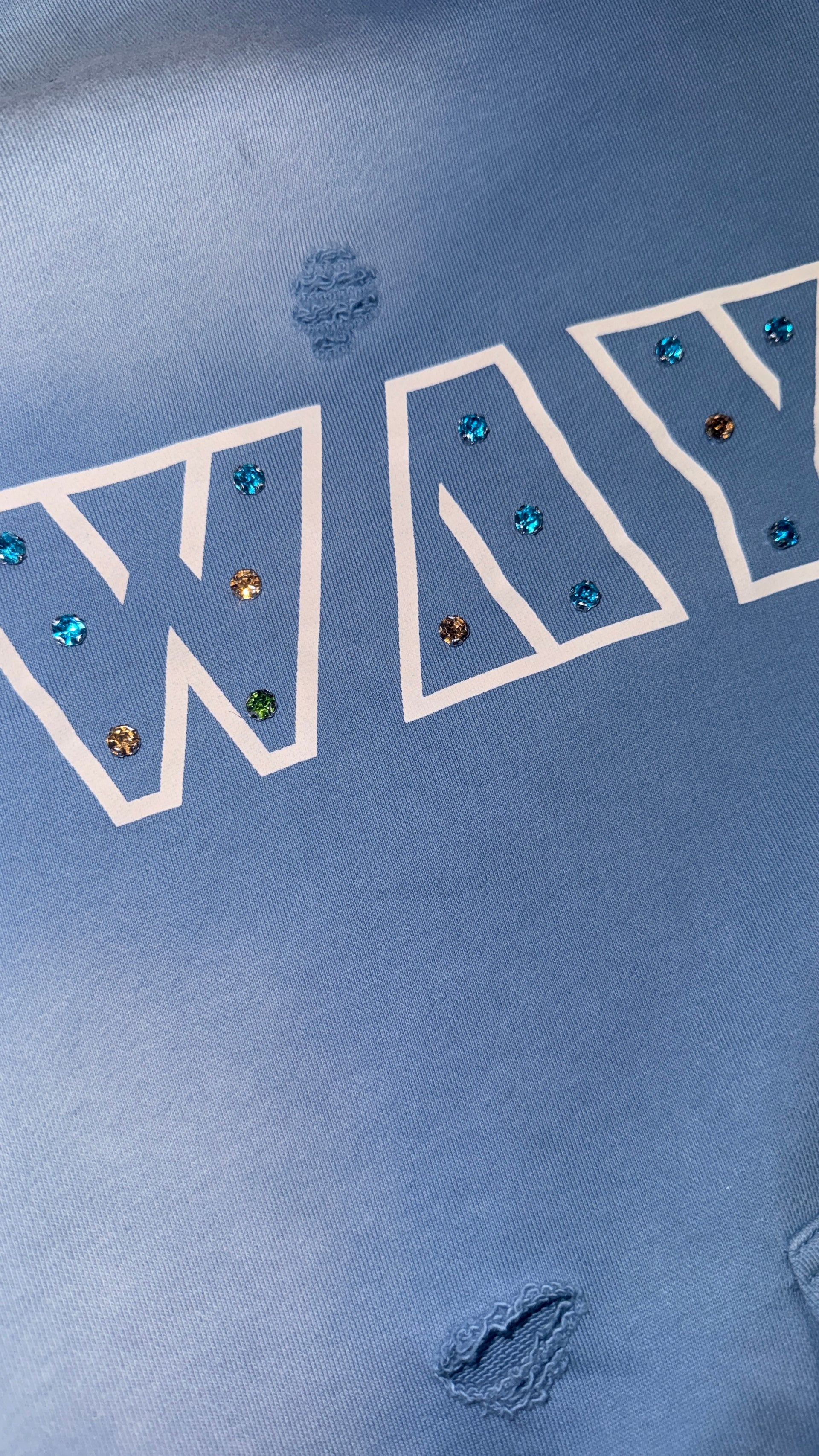 "CLOUDED" zip hoodie